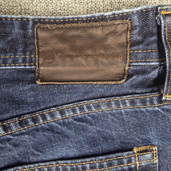 ADRIANO GOLDSCHMIED AG MENS BLUE THE GRADUATE TAILORED LEG JEANS SIZE 32R - Picture 5 of 13